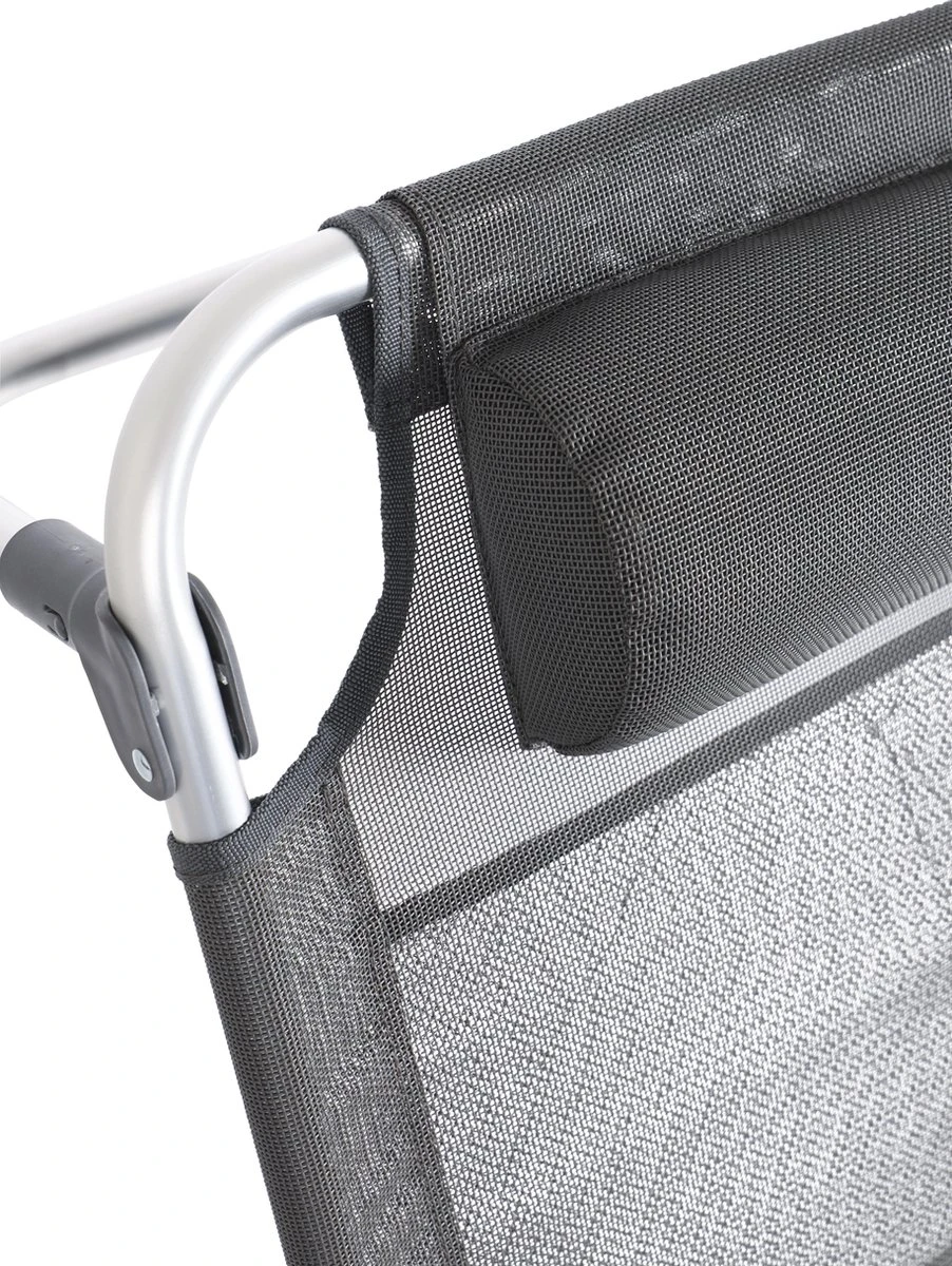 Bo-Camp Beach Chair - Monaco - Aluminium - Grijs - Afbeelding 12