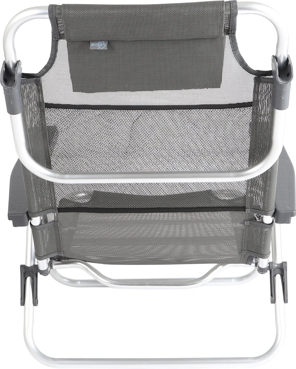 Bo-Camp Beach Chair - Monaco - Aluminium - Grijs - Afbeelding 6
